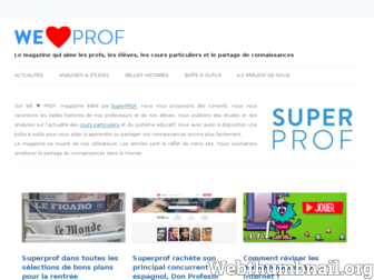 blog.superprof.fr website preview