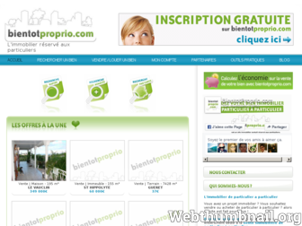 bientotproprio.com website preview