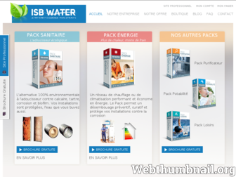 isb-water.com website preview