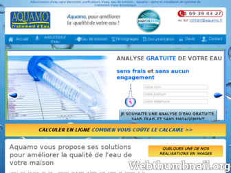 aquamo.fr website preview