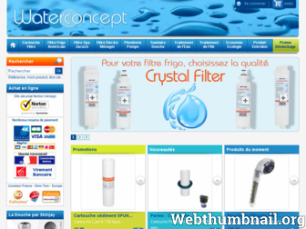 waterconcept.fr website preview
