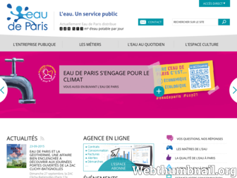 eaudeparis.fr website preview