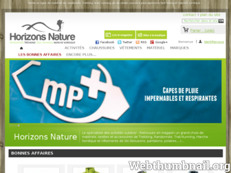 horizonsnature.fr website preview