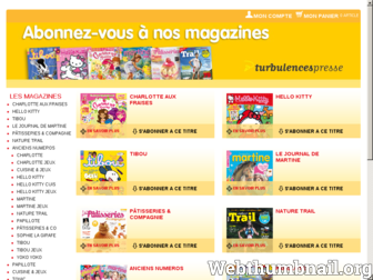 turbulencespresse.fr website preview