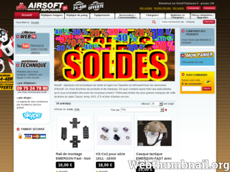 airsoft-repliques.fr website preview