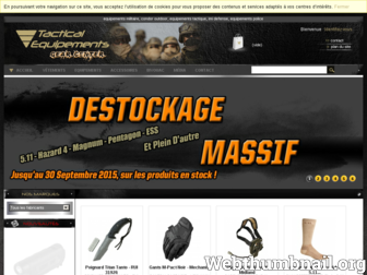 tactical-equipements.fr website preview