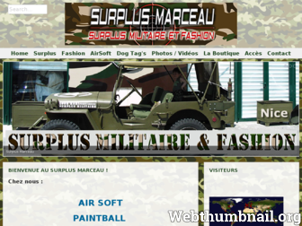 surplus-marceau.com website preview