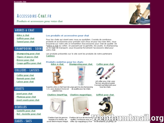 accessoire-chat.fr website preview