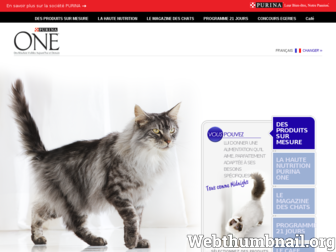 purina-one.fr website preview