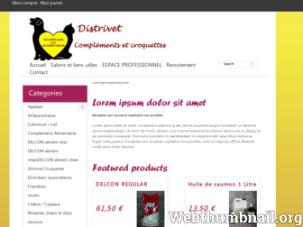 distrivet-croquettes.fr website preview