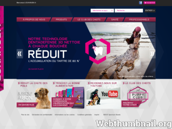 eukanuba.fr website preview