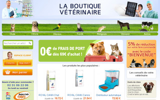 laboutiqueveterinaire.com website preview