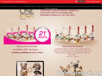 purina-one-mydogis.fr website preview