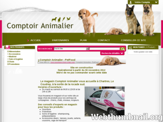 nourriture-chien-chats.com website preview