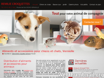 remilie-croquettes-animal.fr website preview