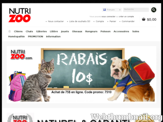 nutrizoo.com website preview