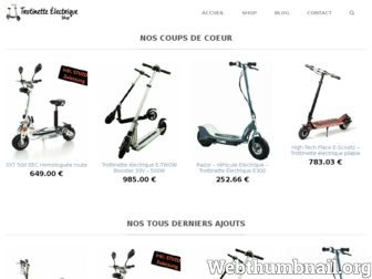 trotinette-electrique-shop.com website preview