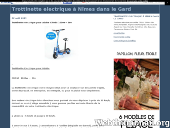 velovelx.canalblog.com website preview