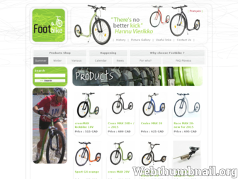 footbike.ca website preview