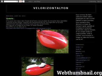 velorizontalyon.blogspot.com website preview