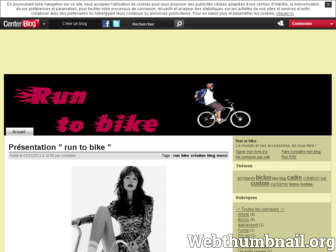 runtobike.centerblog.net website preview