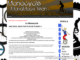 monocycle-montpellier-perols.jimdo.com website preview