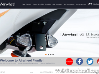 fr.airwheel.net website preview