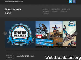 show-wheels.fr website preview