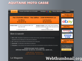 aquitainemotocasse.com website preview