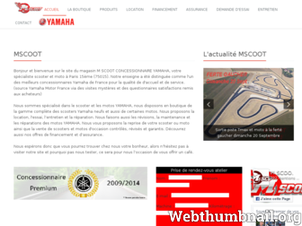 mscoot.fr website preview