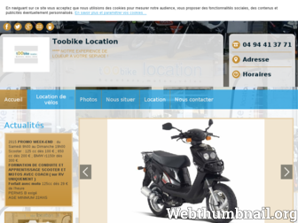 bikes-scoots-rental.fr website preview