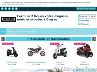 formule2roues.com website preview