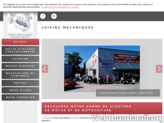 loisirs-mecaniques-scooters.fr website preview