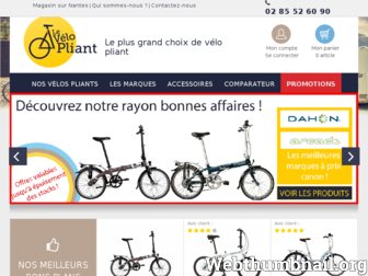 le-velo-pliant.fr website preview