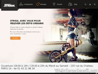 strida.fr website preview