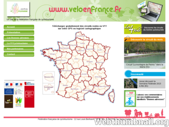 veloenfrance.fr website preview