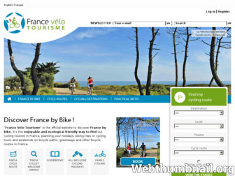 en.francevelotourisme.com website preview