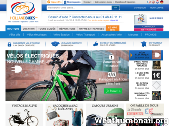 hollandbikes.com website preview