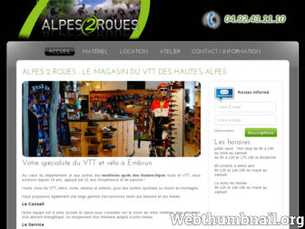 alpes2roues.com website preview