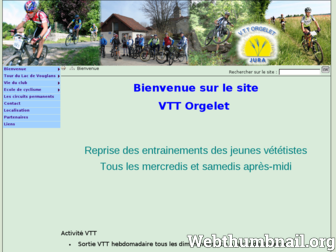 vtt.orgelet.fr website preview