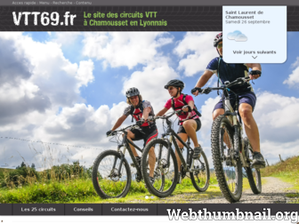 vtt69.fr website preview