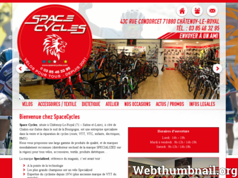 spacecycles71.com website preview