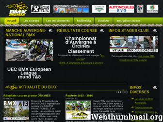 bmx-club-orcines.fr website preview