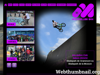 montpellierbmx.fr website preview