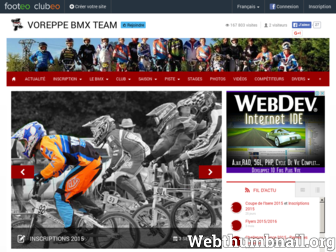 bmx-voreppe.clubeo.com website preview