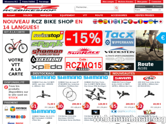 rczbikeshop.fr website preview