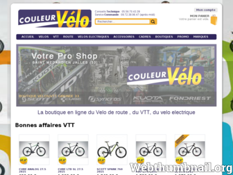 couleurvelo.com website preview