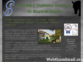 seb-equitation.fr website preview