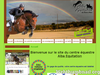 albaequitation.com website preview