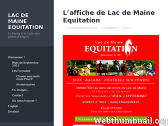 lacdemaineequitation.com website preview